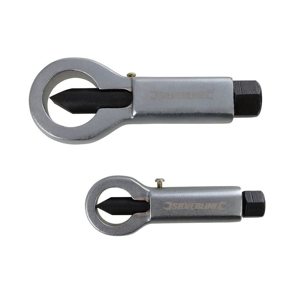 Silverline Nut Splitter Set 2pce 2 - 15mm & 15 - 22mm