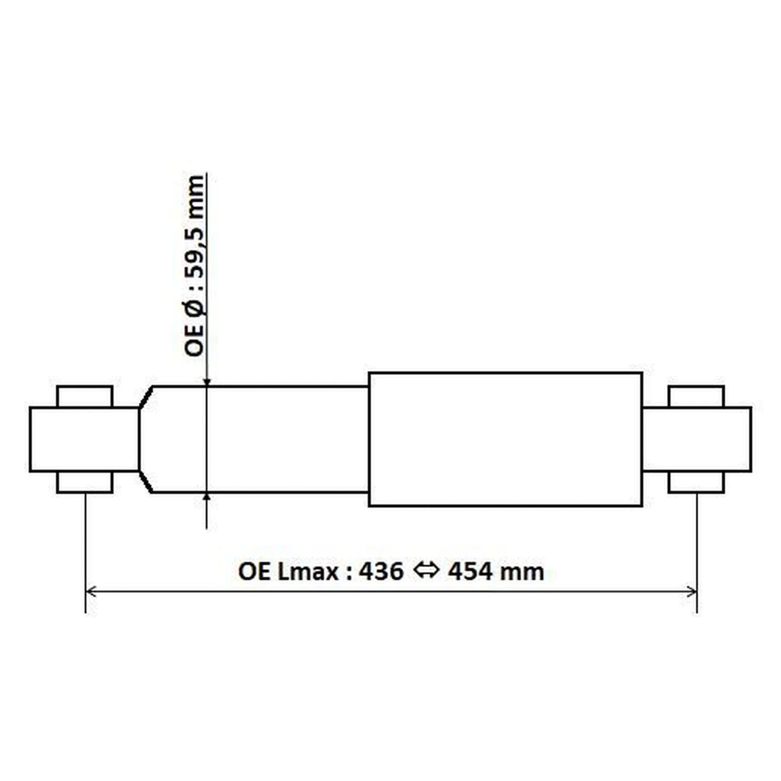 KYB Shock Absorber Damper Strut Rear 3450003