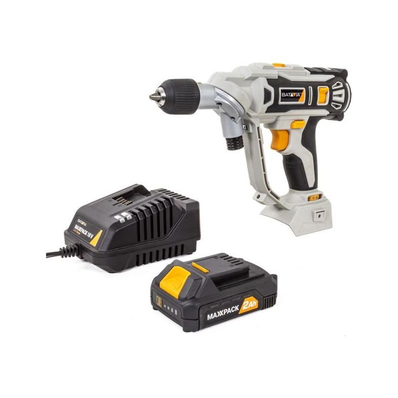 Batavia MAXXPACK Twin Drill & Screwdriver 18V 1 x 2.0Ah Li-ion