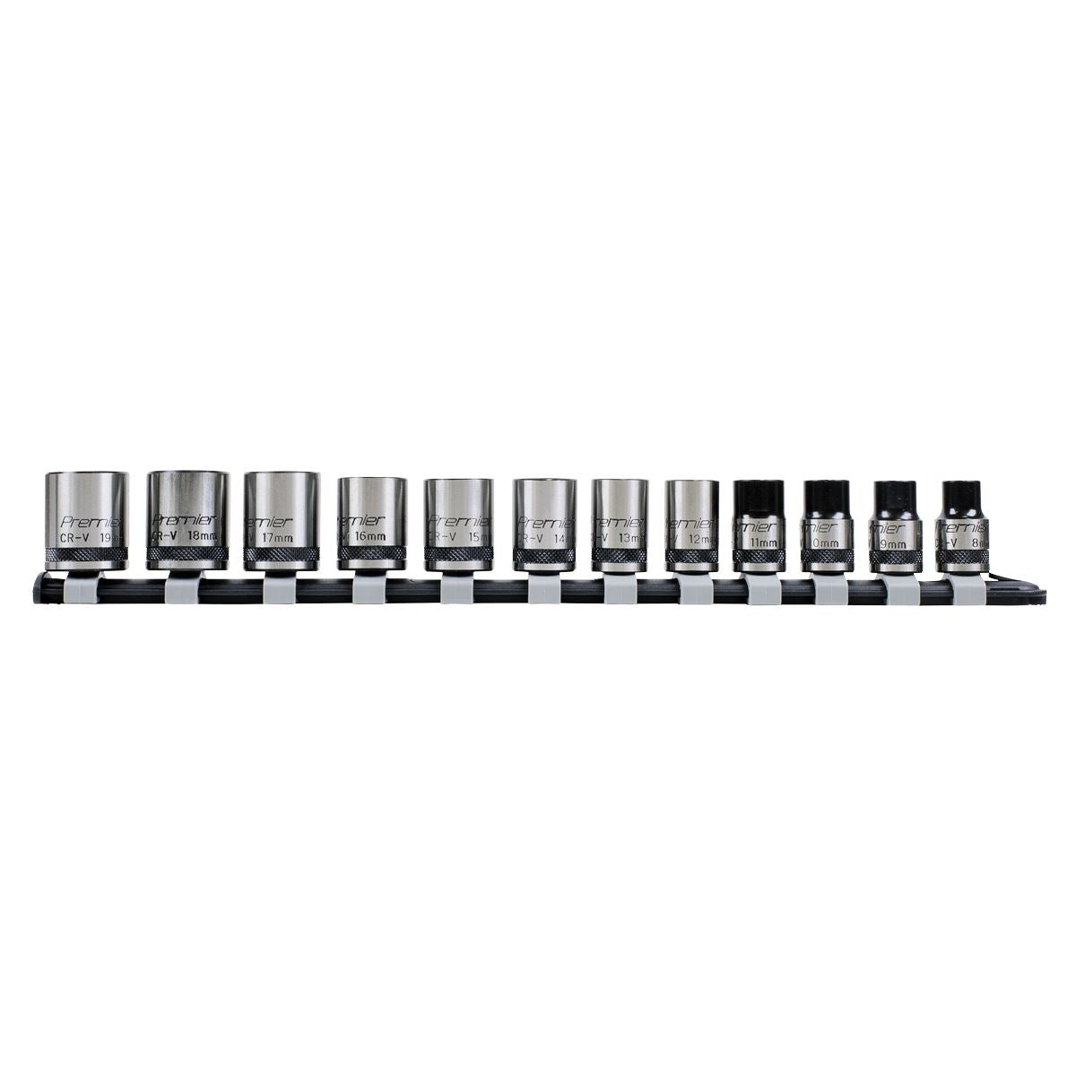 Sealey Premier Black Premier Black Lock-OnSocket Set 3/8"Sq Drive 12pc AK2741B