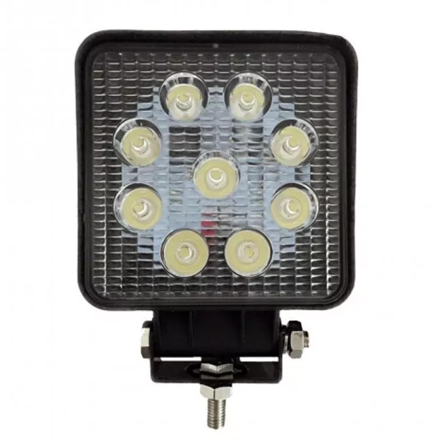 Flood LED Work Lamp - 9 x 3W - High Intensity Long Life LED - Maypole MP5057