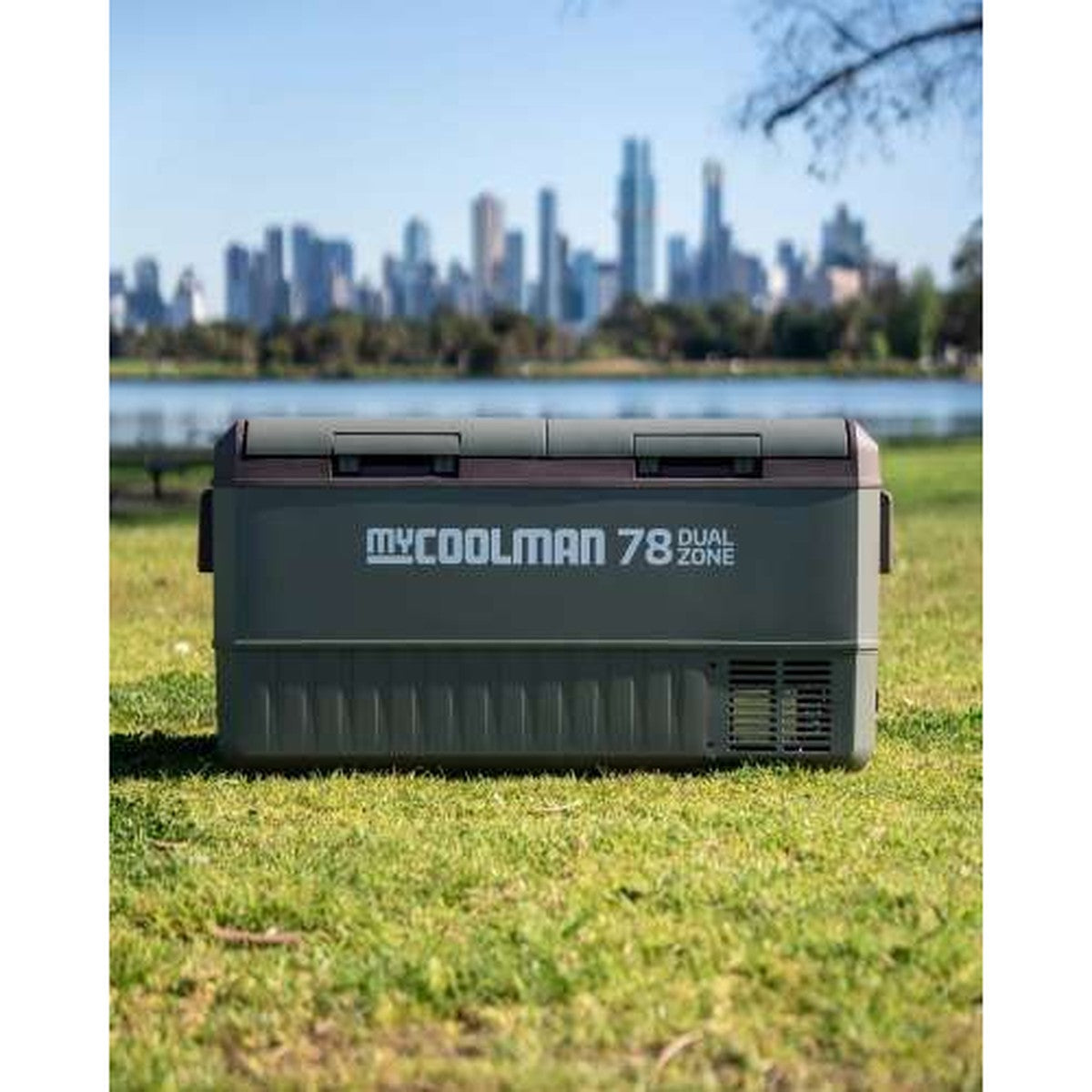 myCOOLMAN 78L Icebox Large Heavy-Duty Hard Cooler with Drain Plug, Tie-Down Points & Bottle Opener