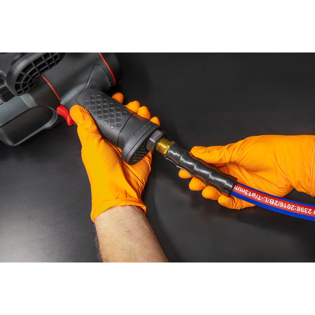 Sealey Extra-Heavy-Duty Air Hose with 1/2"BSP Unions 5m x 13mm AH5R/12