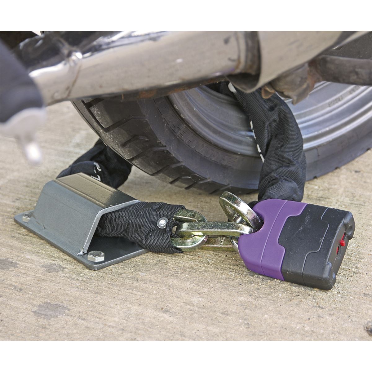 Sealey Motorcycle Ground Anchor 4 Security Bolts MCGA01
