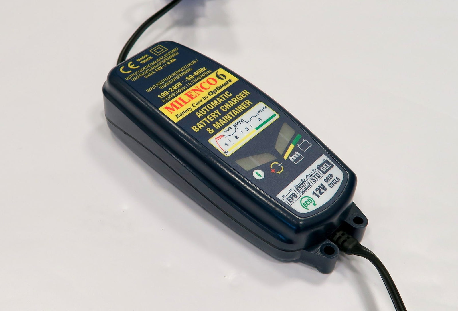 Milenco OptiMate 6 – 12V Smart Battery Charger, Maintainer & Desulfator