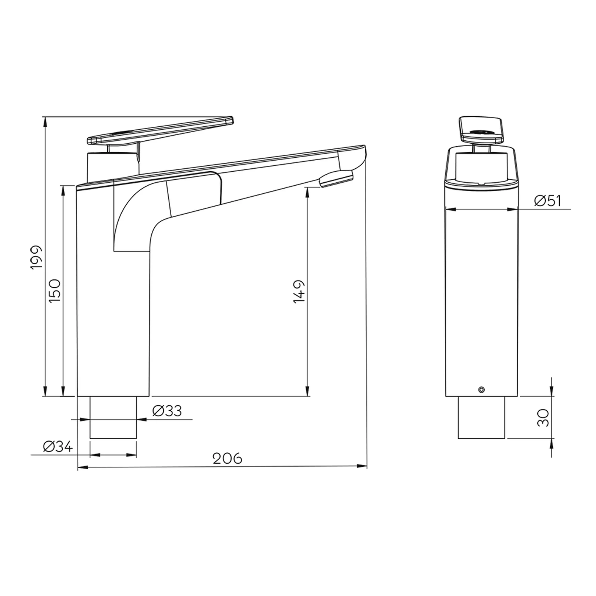 Reich Kitchen Mixer Tap Vector S UniQuick Connection 25cm