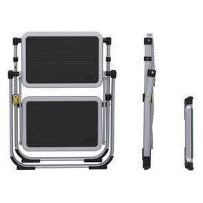 Foldable Steel Double Step Compact Size Easy To Store 1504226