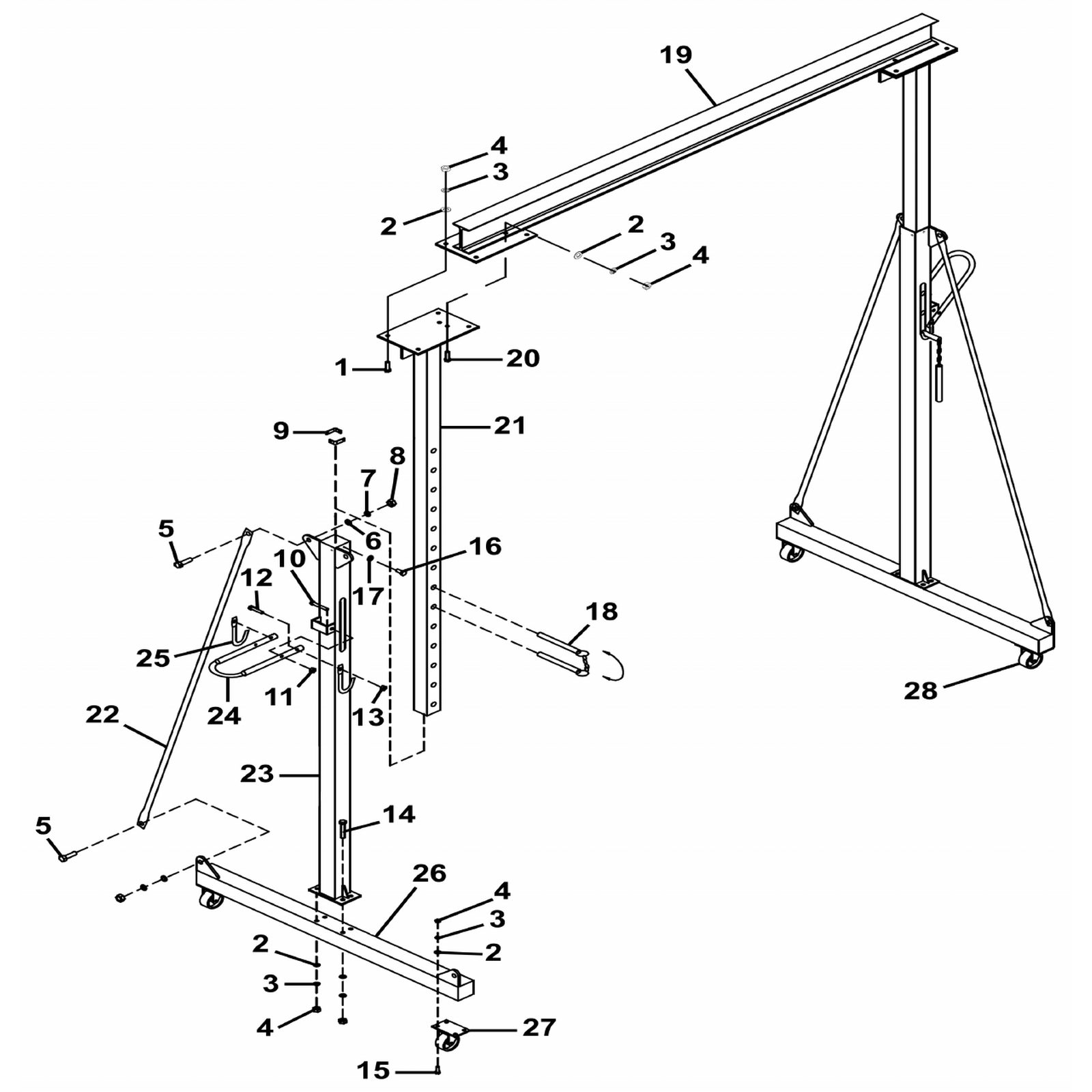 Sealey Vertical Post (Outer) SG3000-23