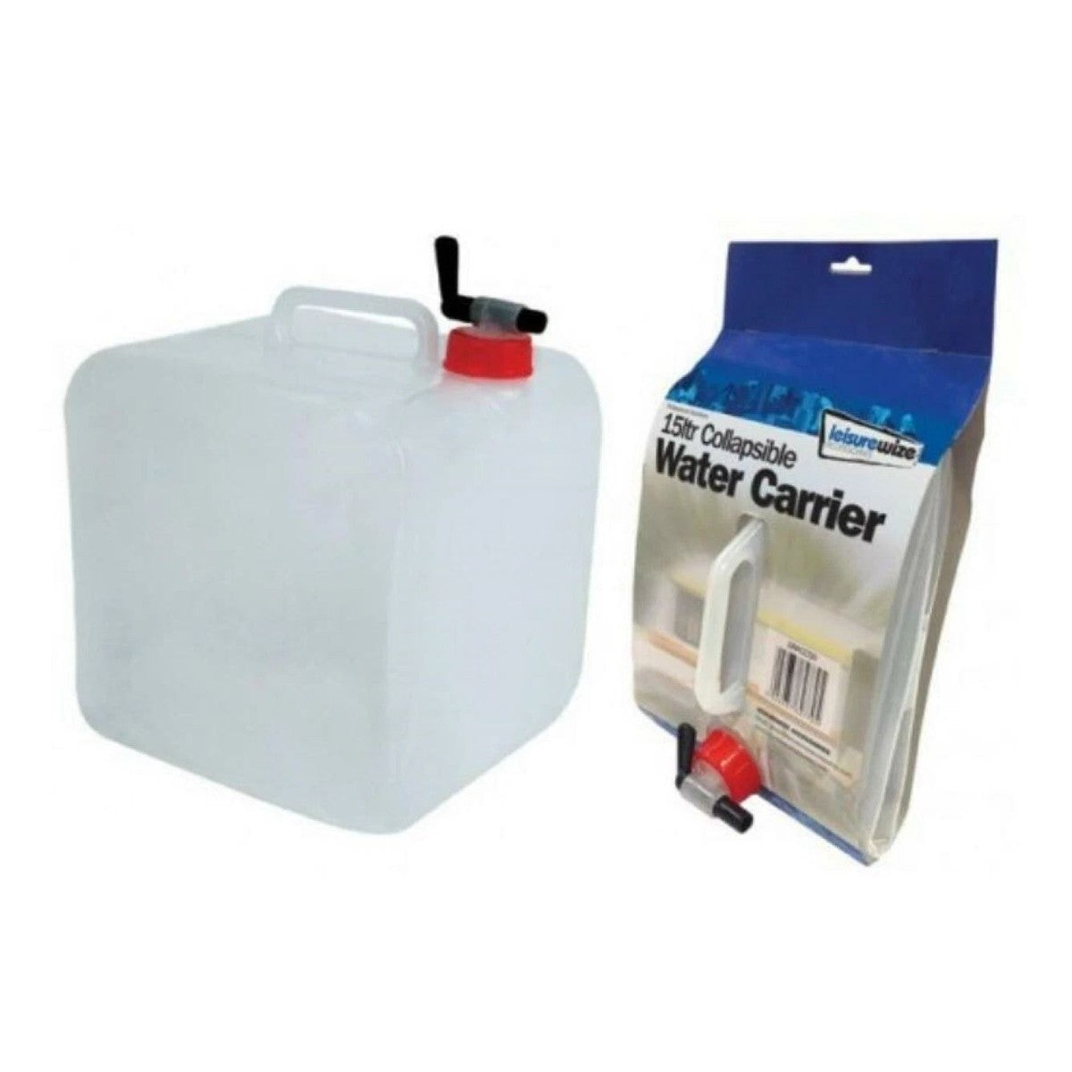 Leisurewize 15L Foldable Camping Caravan Portable Travel Water Carrier Container