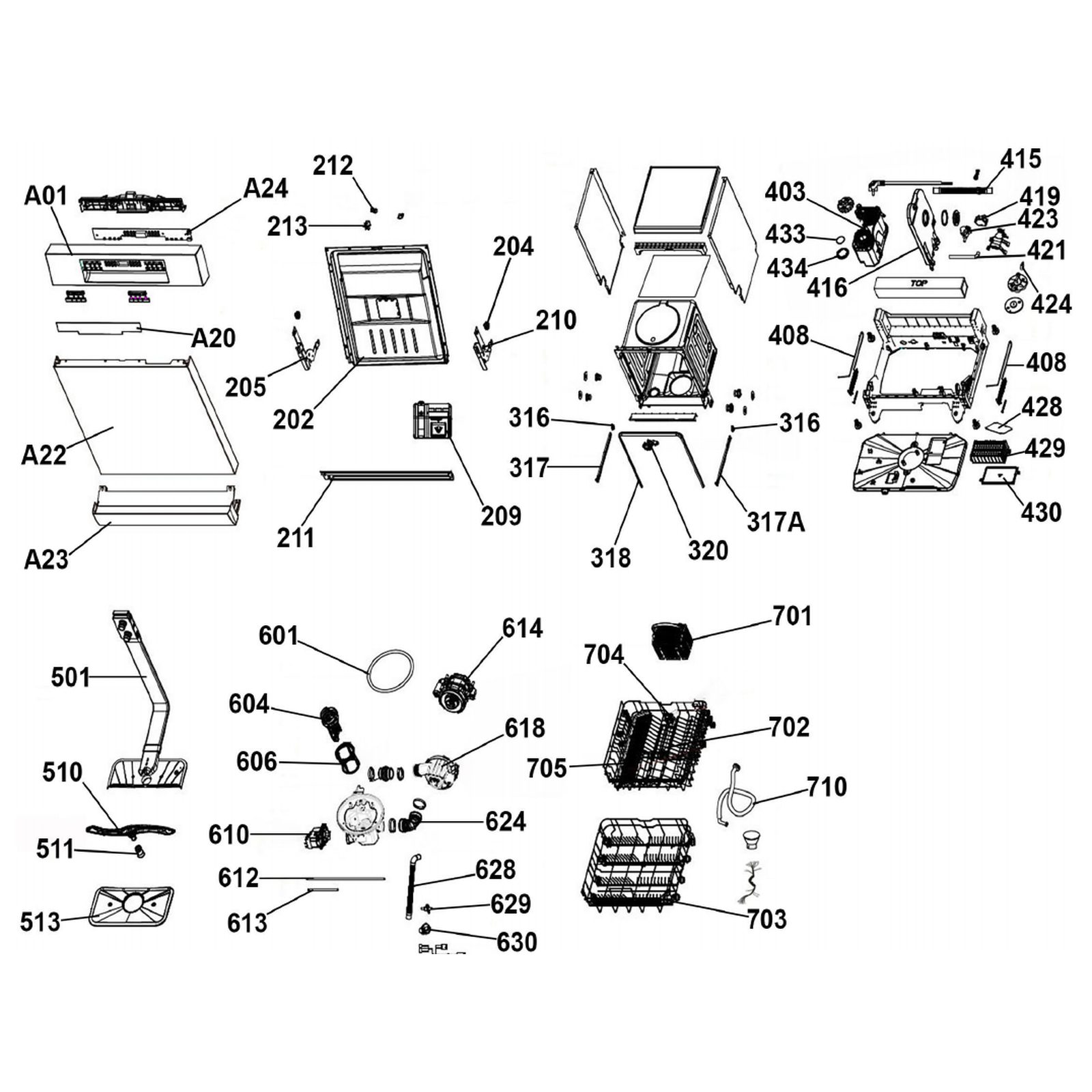 Sealey Middle Spayer Assembly DH10381
