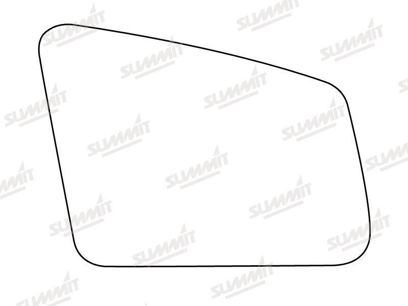 Summit Stick-On Standard Mirror Glass fits Mercedes E Class RHS