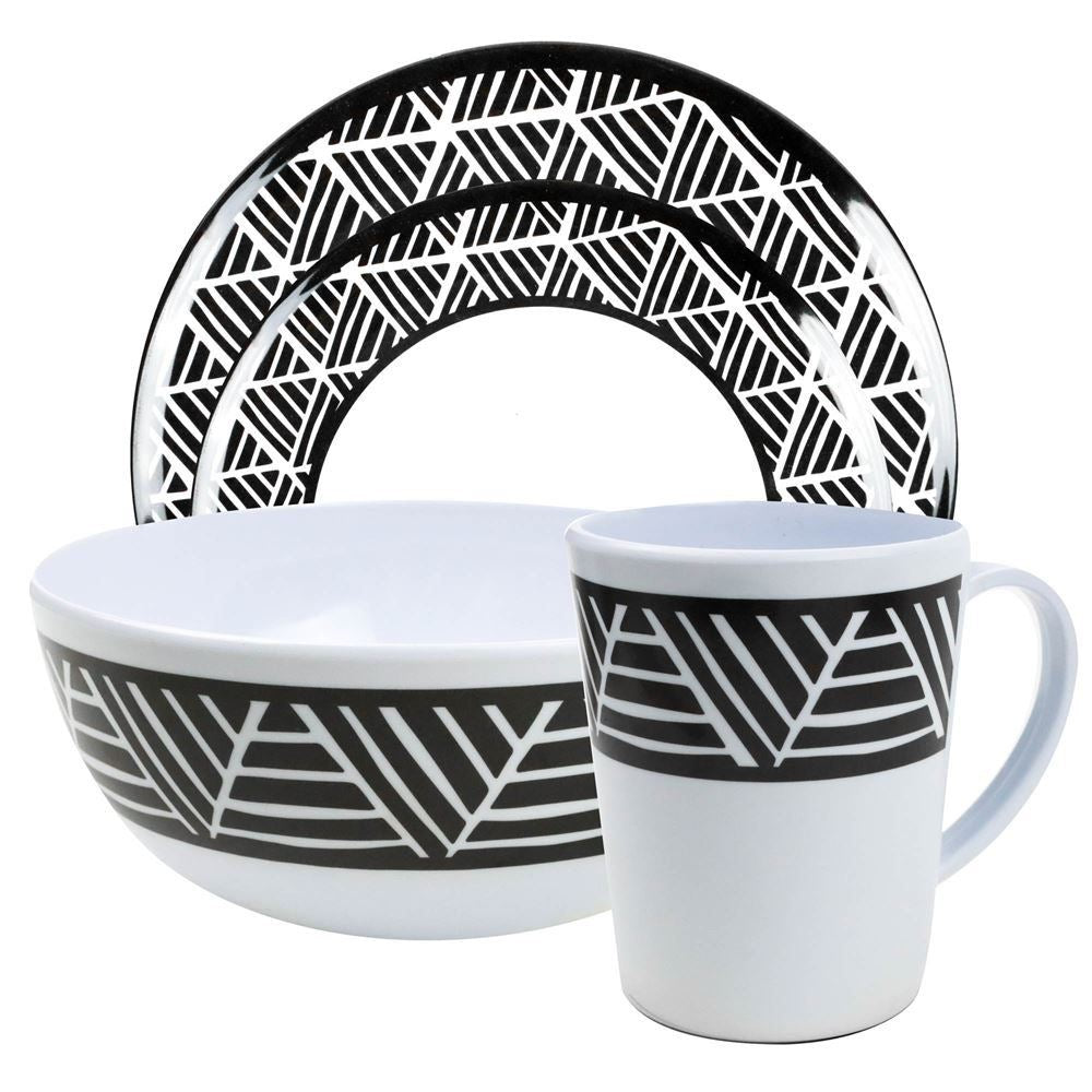 Melamine Nautica Tableware 16pc