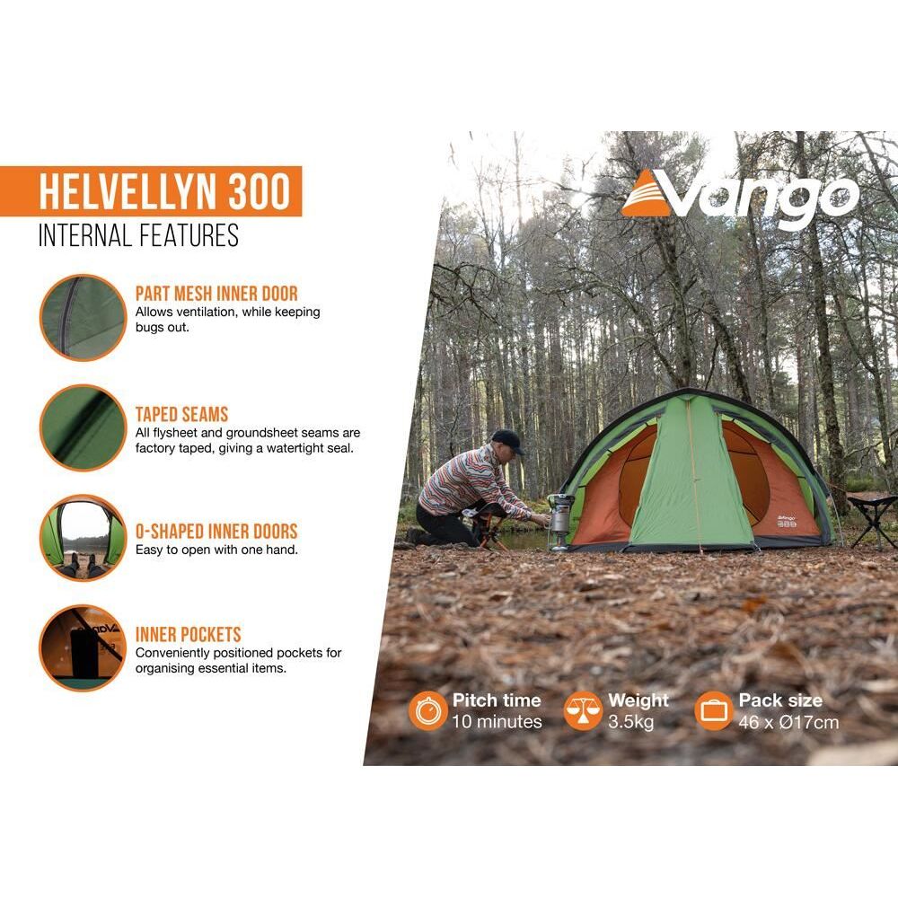 Vango Helvellyn 300 Tent Pamir Green