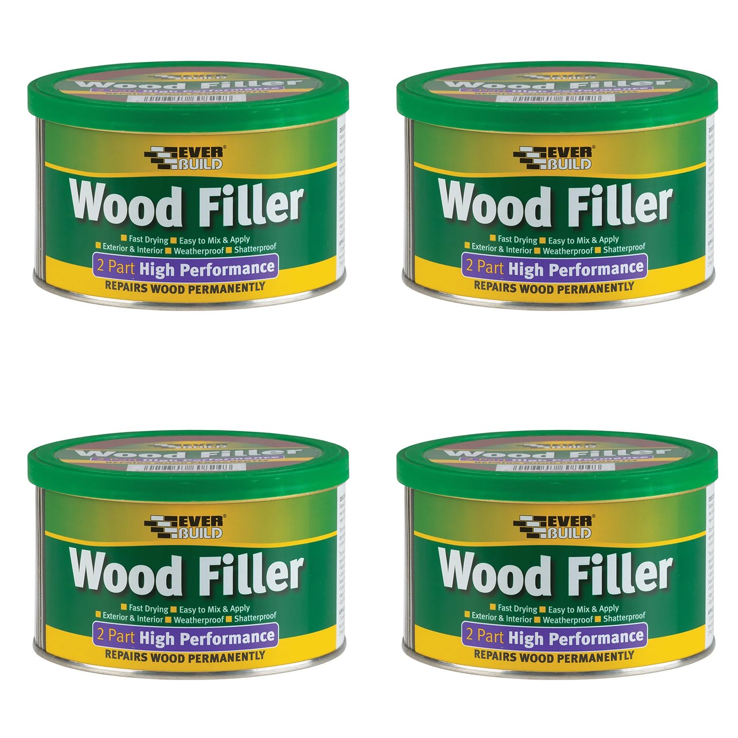 Everbuild Sika 2-Part High-Performance Wood Filler Light Stainable 1.4kg
