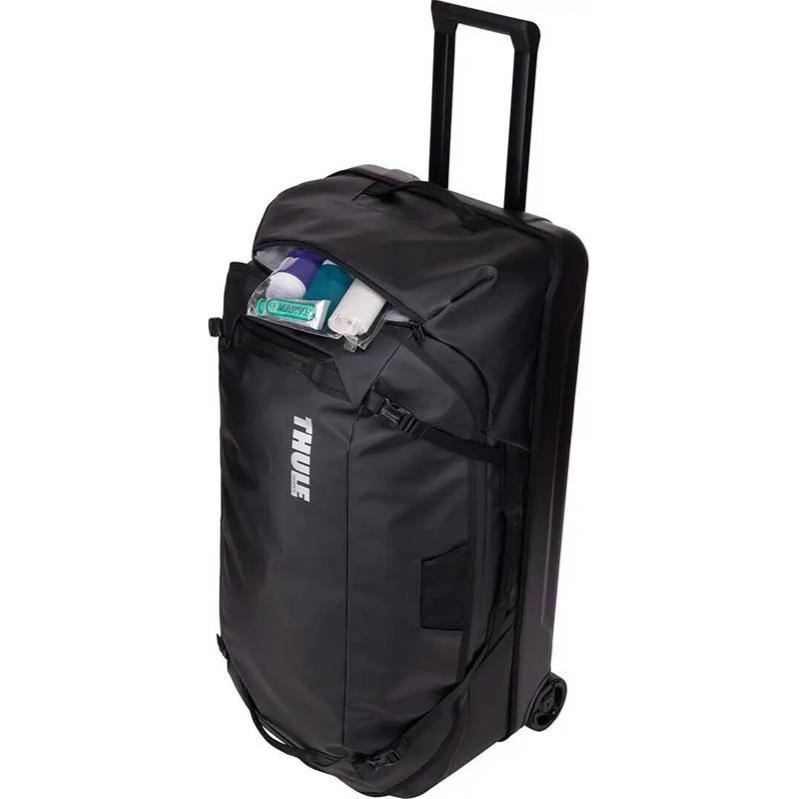 Thule Chasm check 110l in wheeled duffel suitcase black
