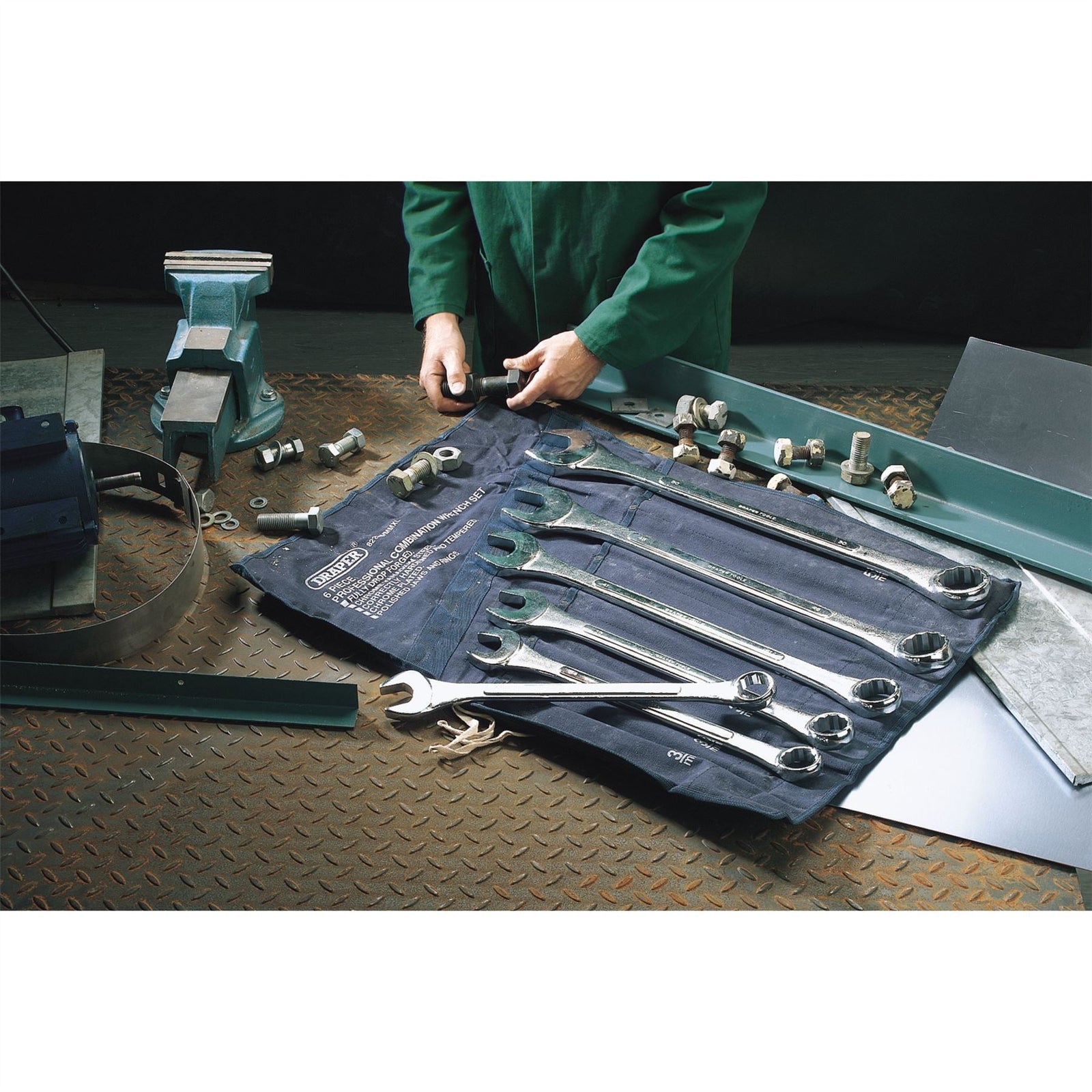 Draper Heavy Duty Long Pattern Metric Combination Spanner Set (6 Piece) 31167