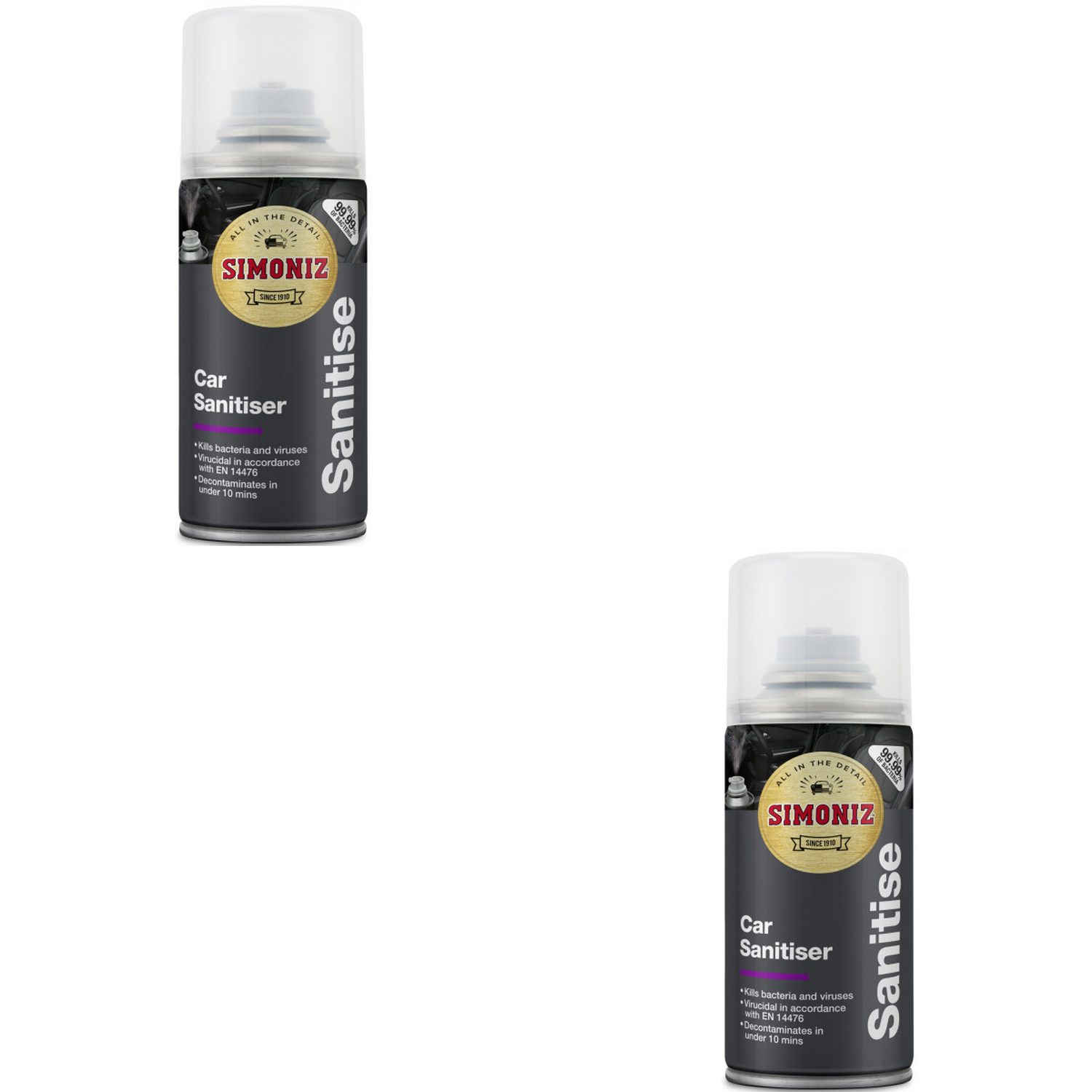 Simoniz 150ml Car Sanitiser for Interior Cleaning