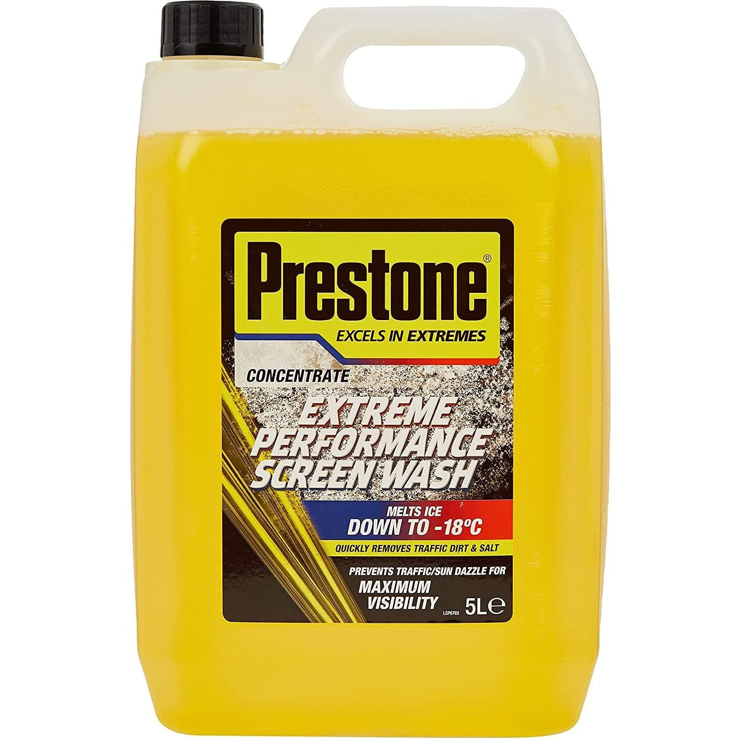 4x Prestone Extreme Performance Concentrated Screen Wash Removes Dirt 5 Litre