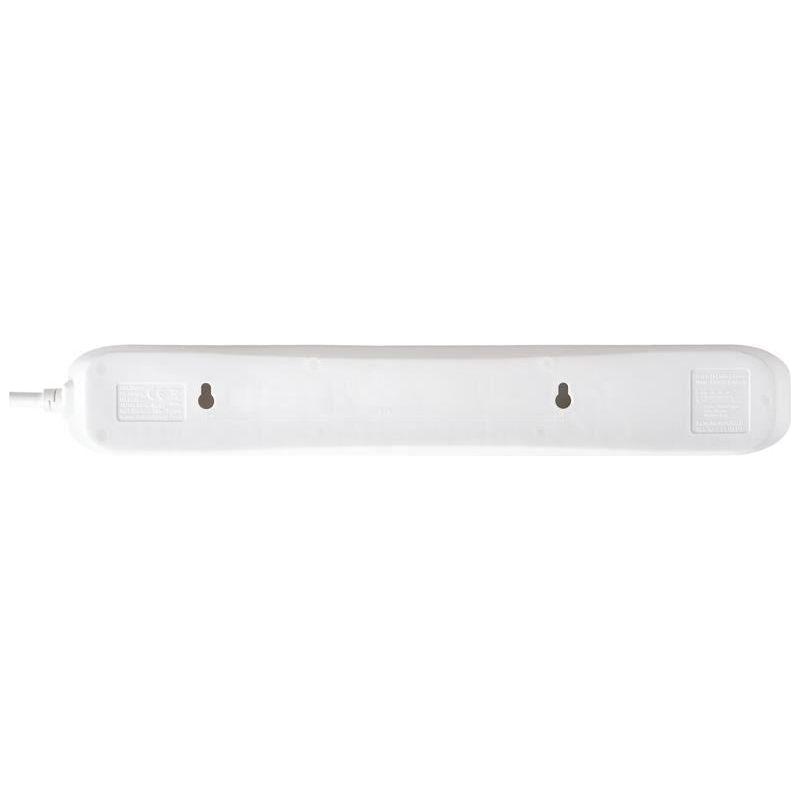 Masterplug Extension Lead 240V 6-Gang 13A White 2m