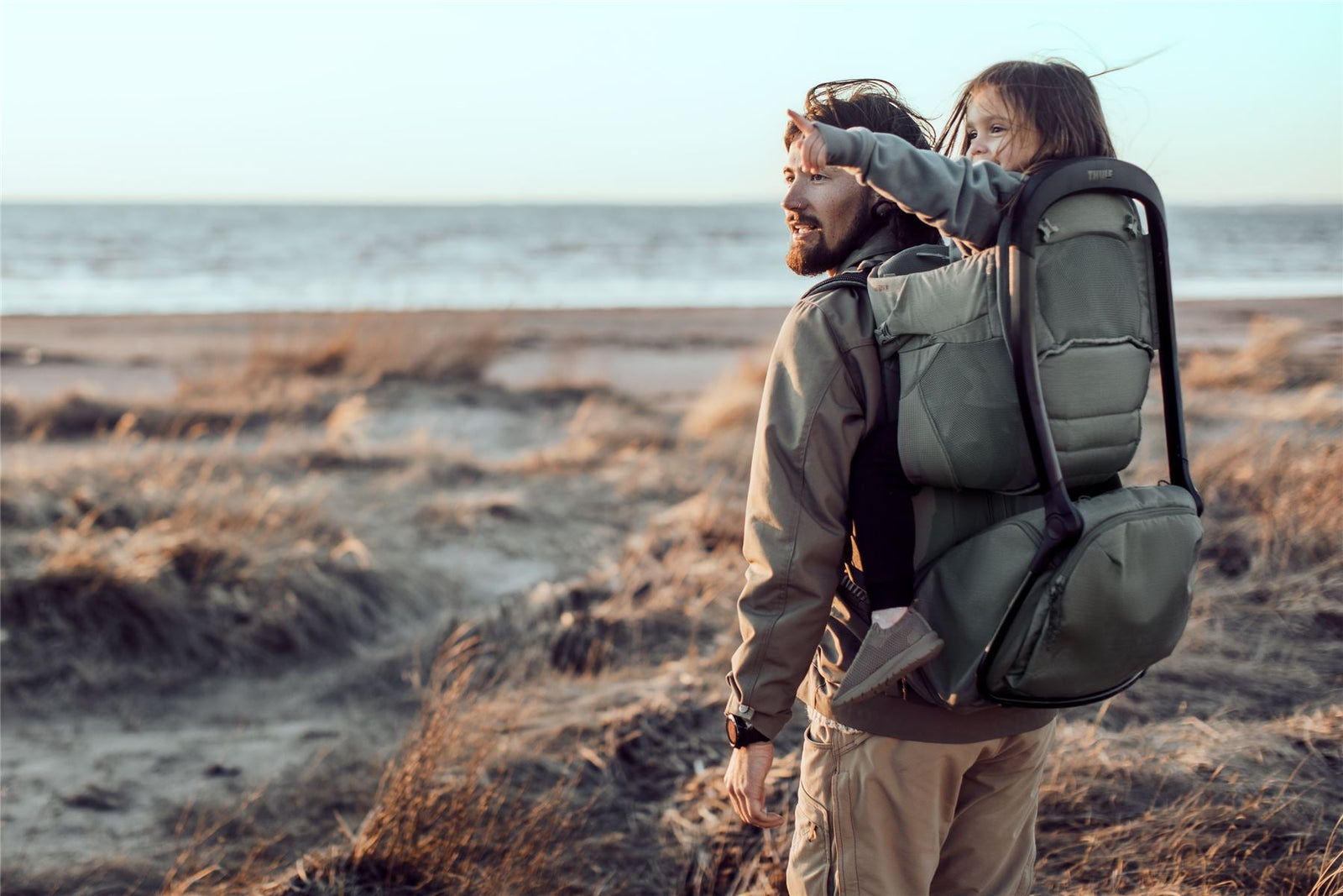 Thule Sapling baby rucksack agave green Baby backpack