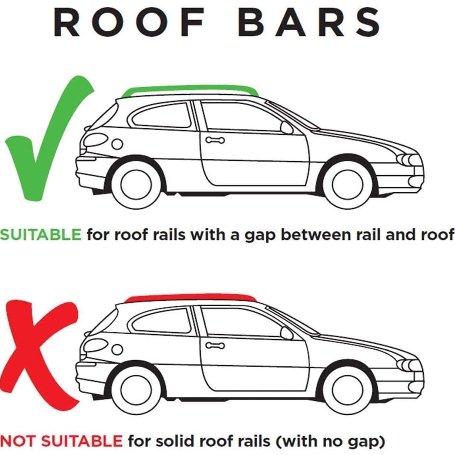 Summit Value Steel Roof Bars fits Audi A4 Avant  2002-2004  Estate 5-dr with Raised Rails