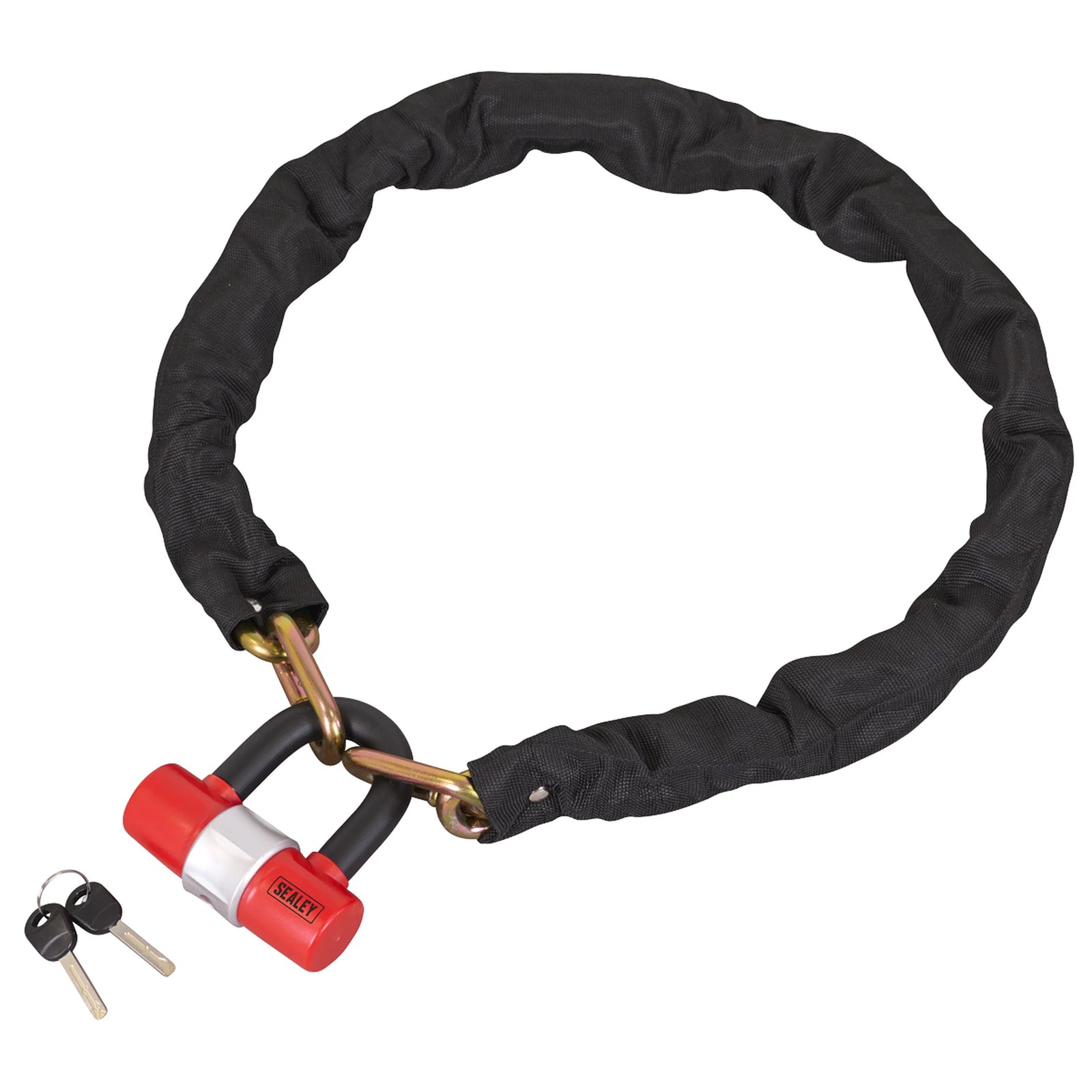 Sealey Motorcycle Chain Lock 1.2m SSCL12 Cut-Resistant Security