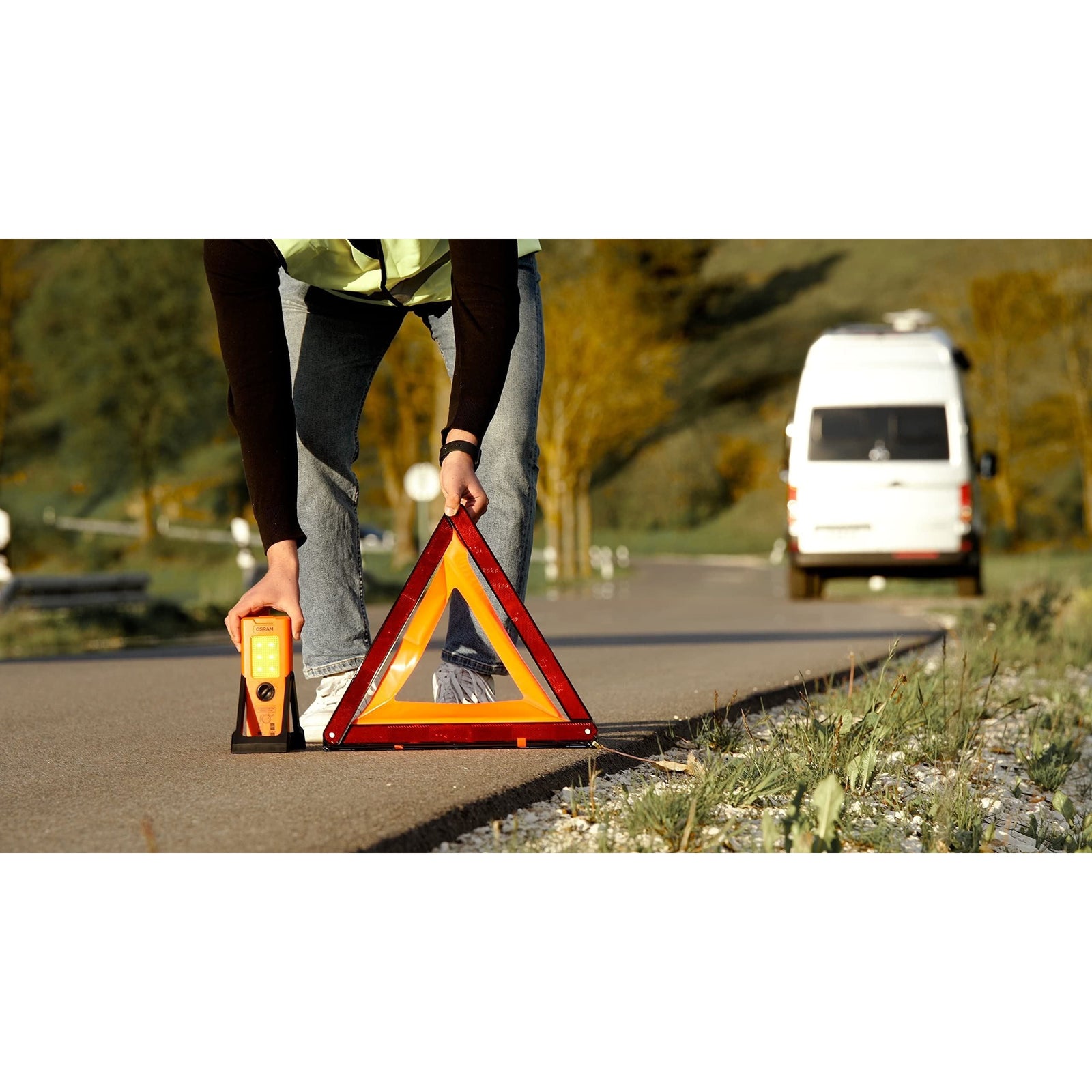 Osram LEDguardian TRUCK FLARE Signal TA19, stand-up LED warning light for trucks