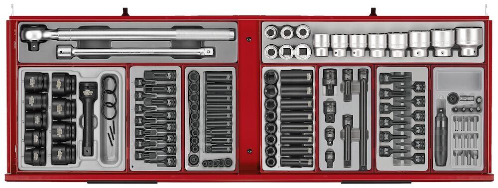Teng Tools 53" PRO35™ Monster stack tool kit 1295 pieces red