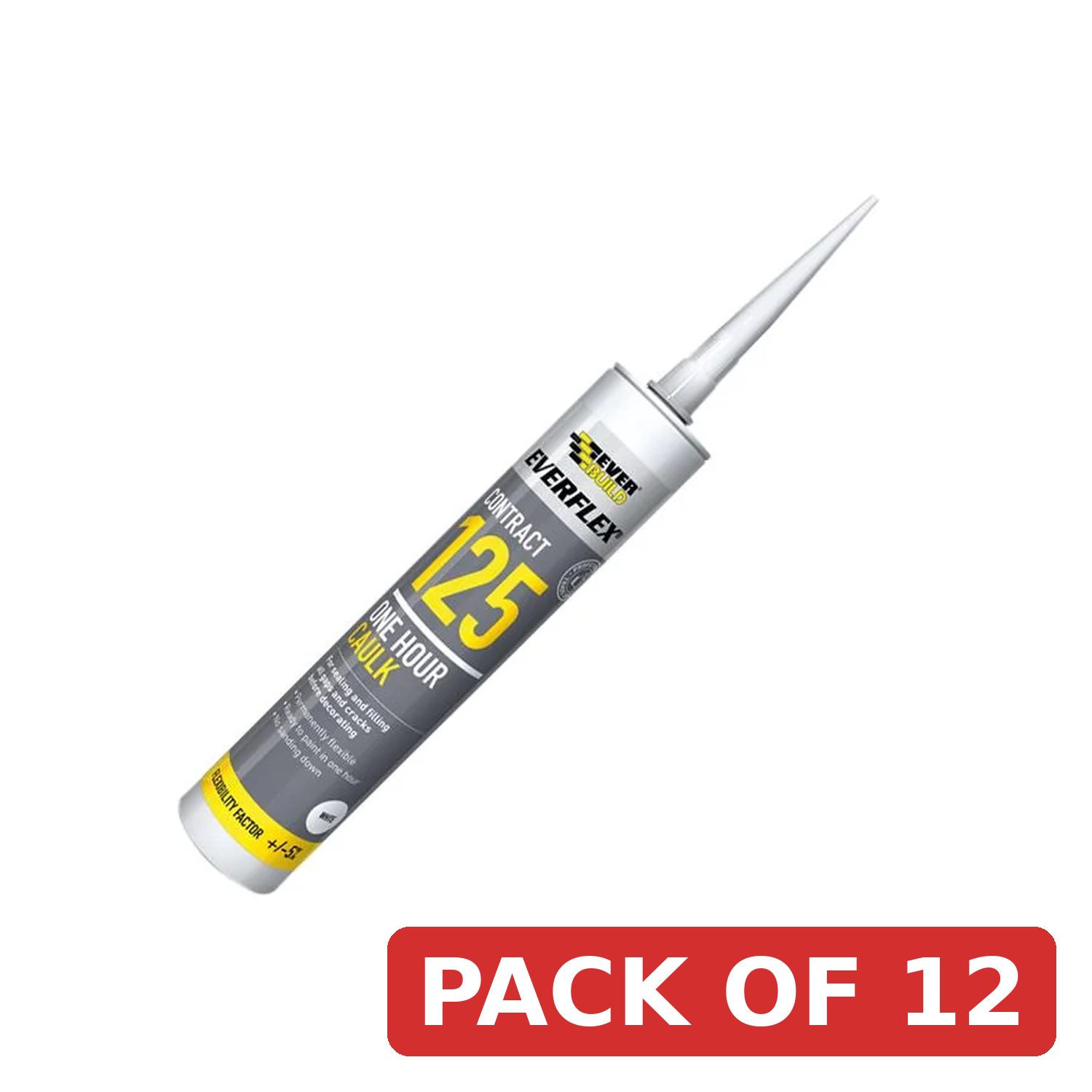 Everbuild Sika SikaSeal® One Hour Caulk White 300ml - 879014