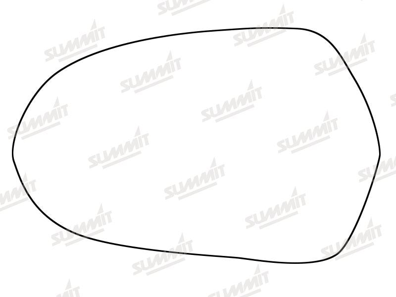 Summit Stick-On Standard Mirror Glass fits Audi A6 12 on LHS
