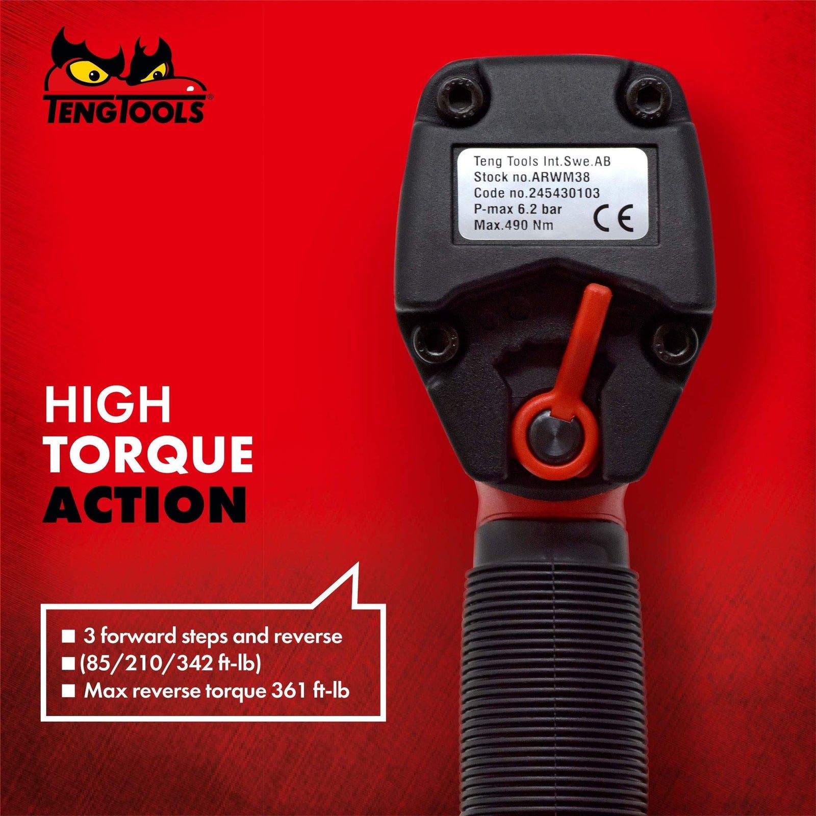 Teng Tools 3/8" Air Impact Wrench