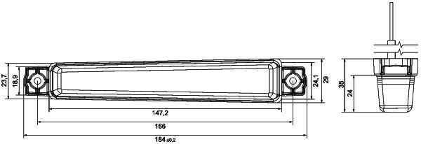 Hella Direction Indicator Light 2BA 012 846-007