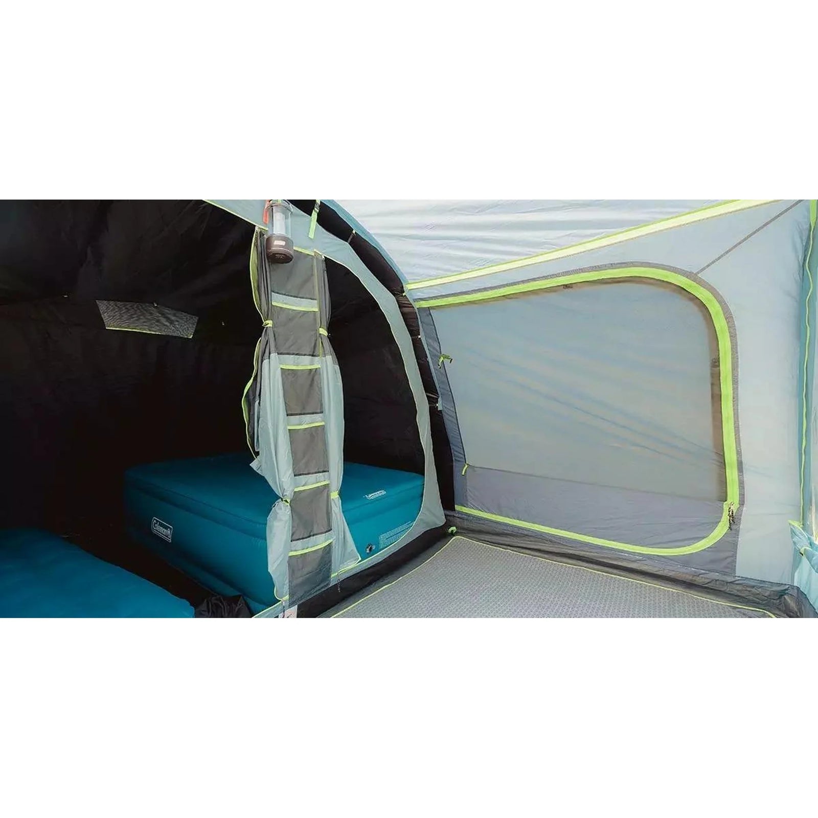 Coleman Tunnel Tent Meadowood 4L 4 Person Black Out Bedrooms Grey