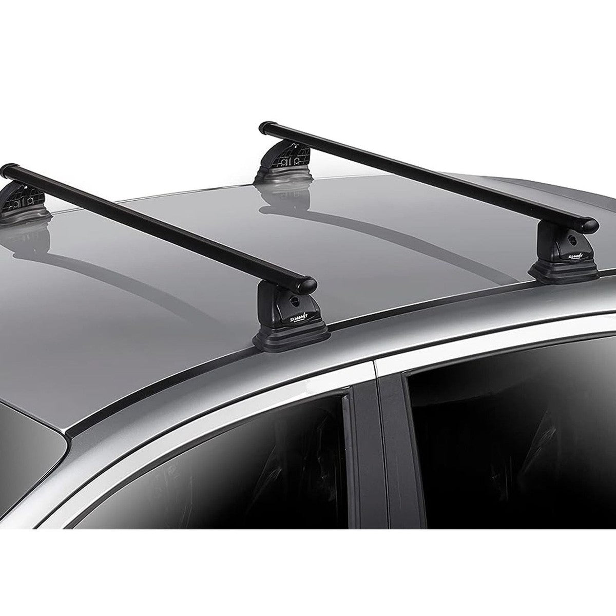 Summit SUP-009  Premium Multi Fit Roof Bars, Black Steel, Set of 2
