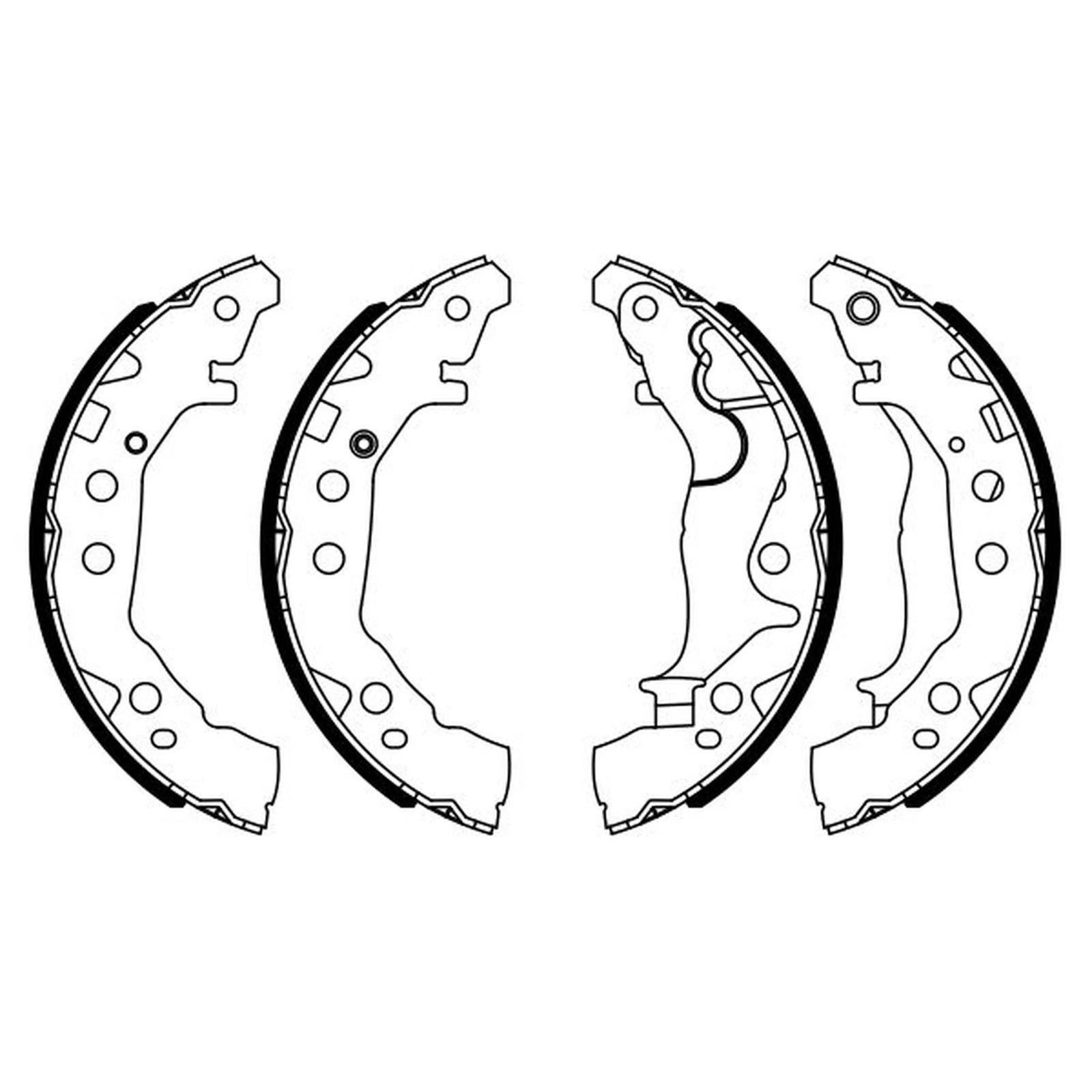 Bosch Brake Shoe Set Axle Kit 0 986 487 953