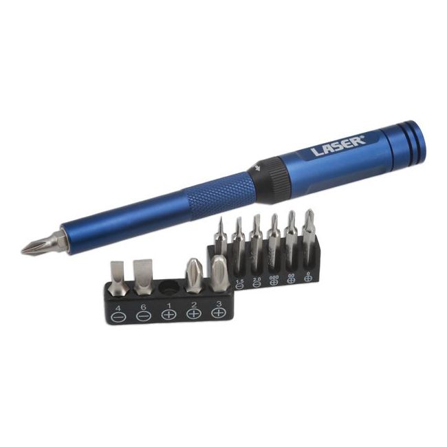 Laser Ratchet Screwdriver for Standard & Precision Bits 8244