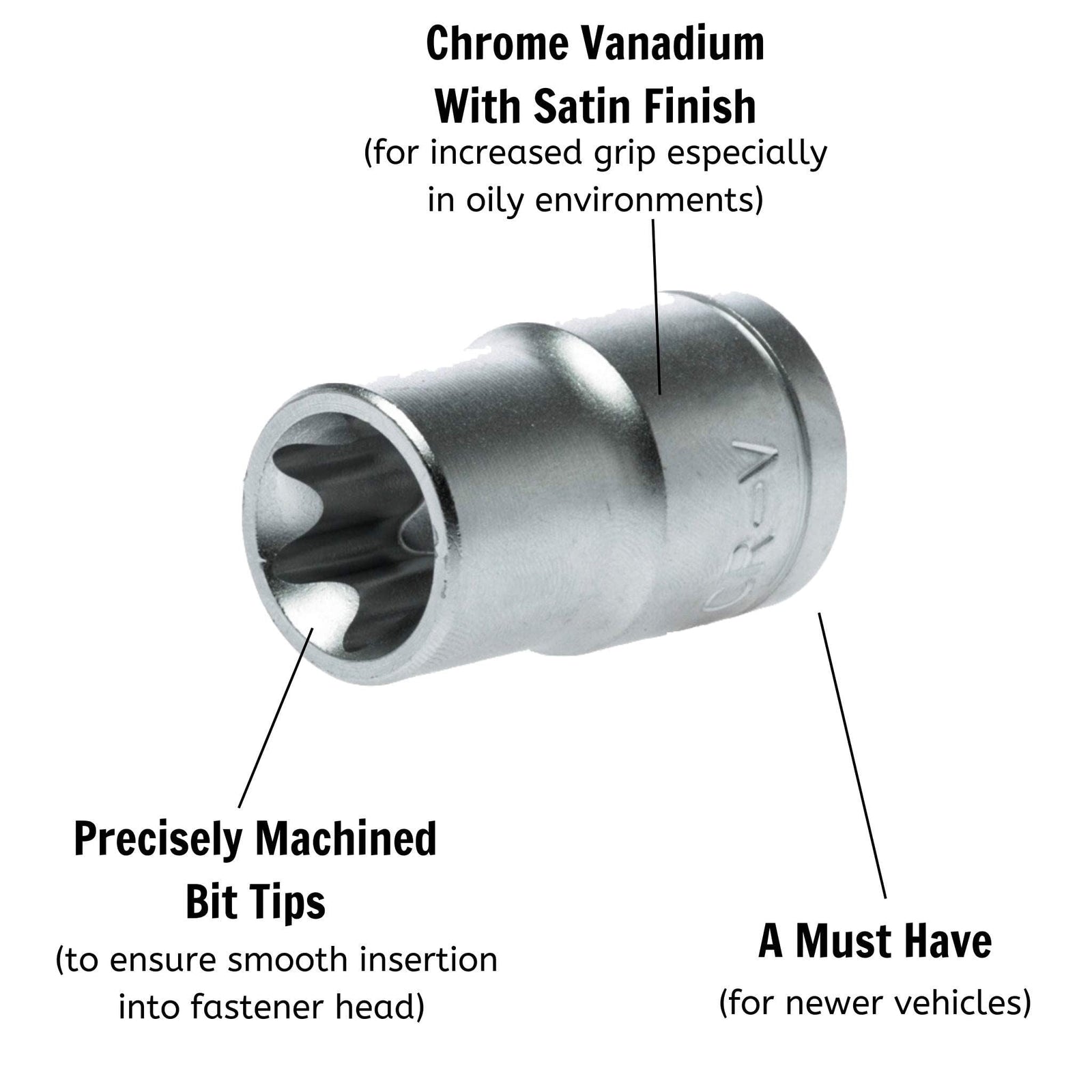Teng Tools 1/4" TX-E Socket E4