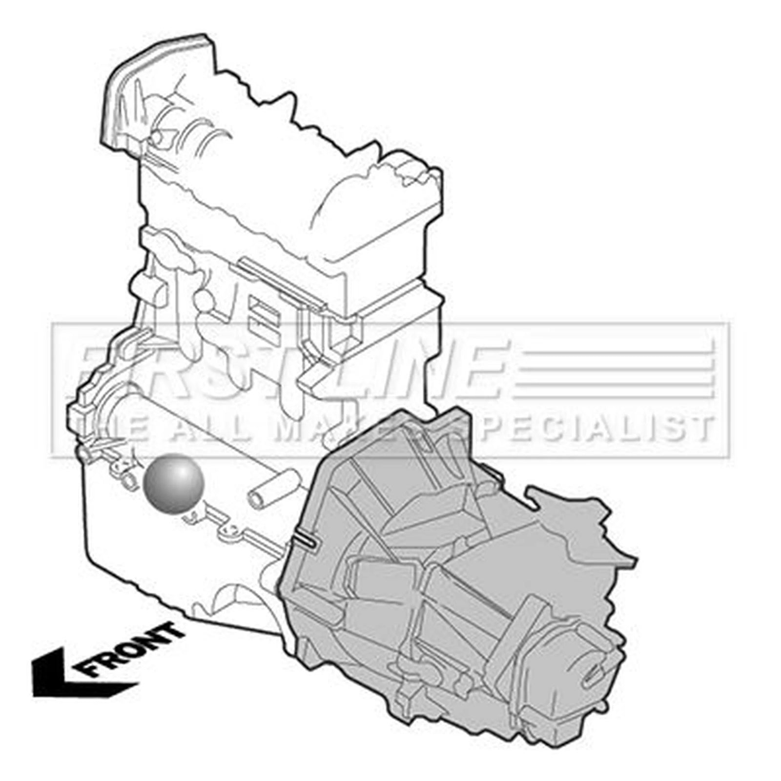 First Line Engine Mount Mounting fits Opel Signum 2003-2008 2.2