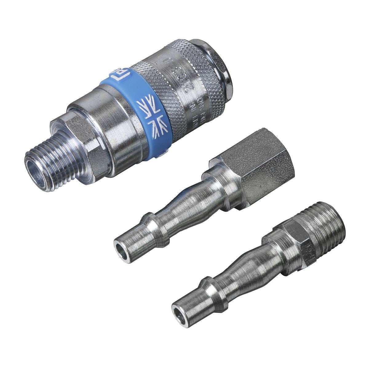 PCL Air Tool Coupling Kit 1/4"BSP 3pc AC60