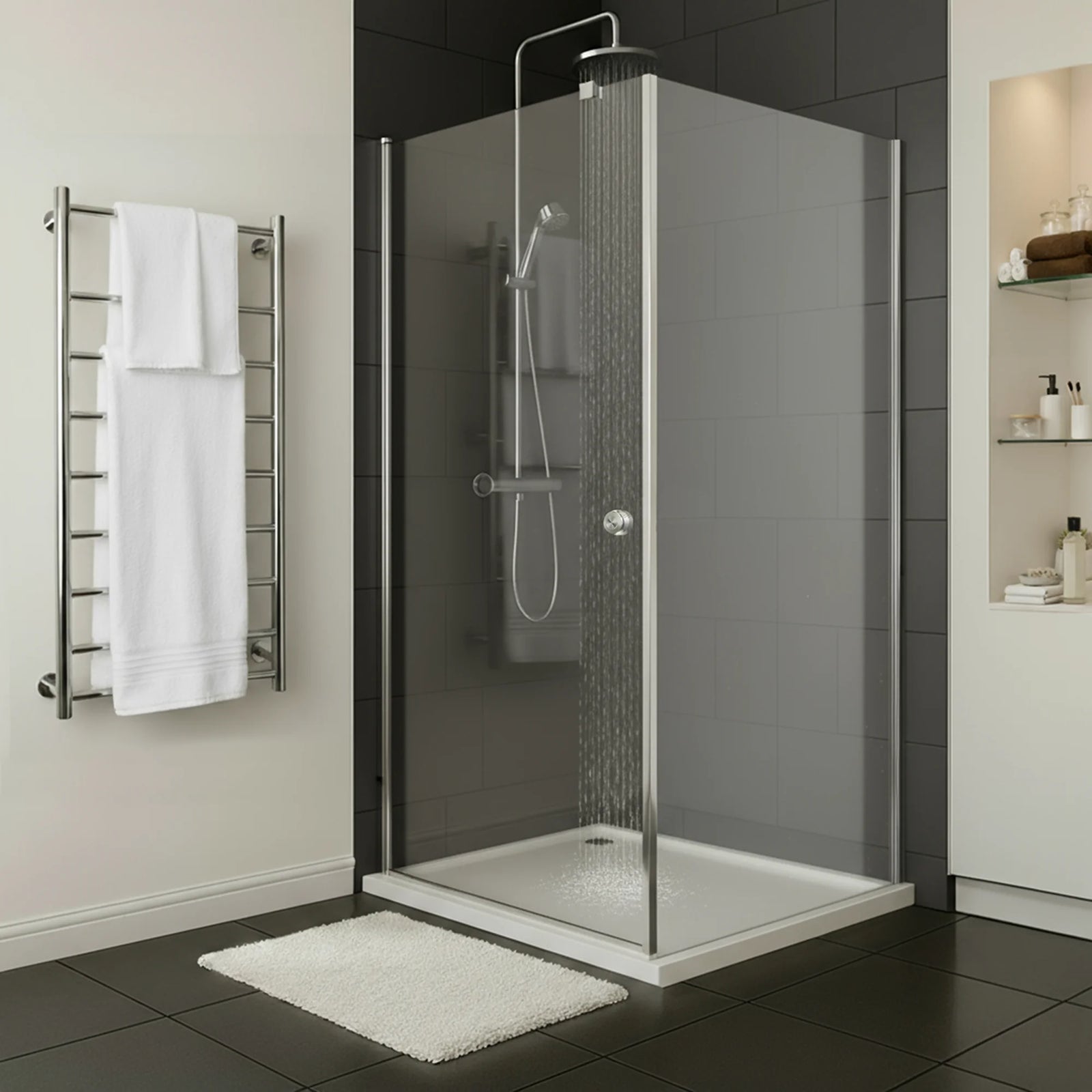 Baridi Side Panel for Sliding Shower Doors 80x185cm DH296