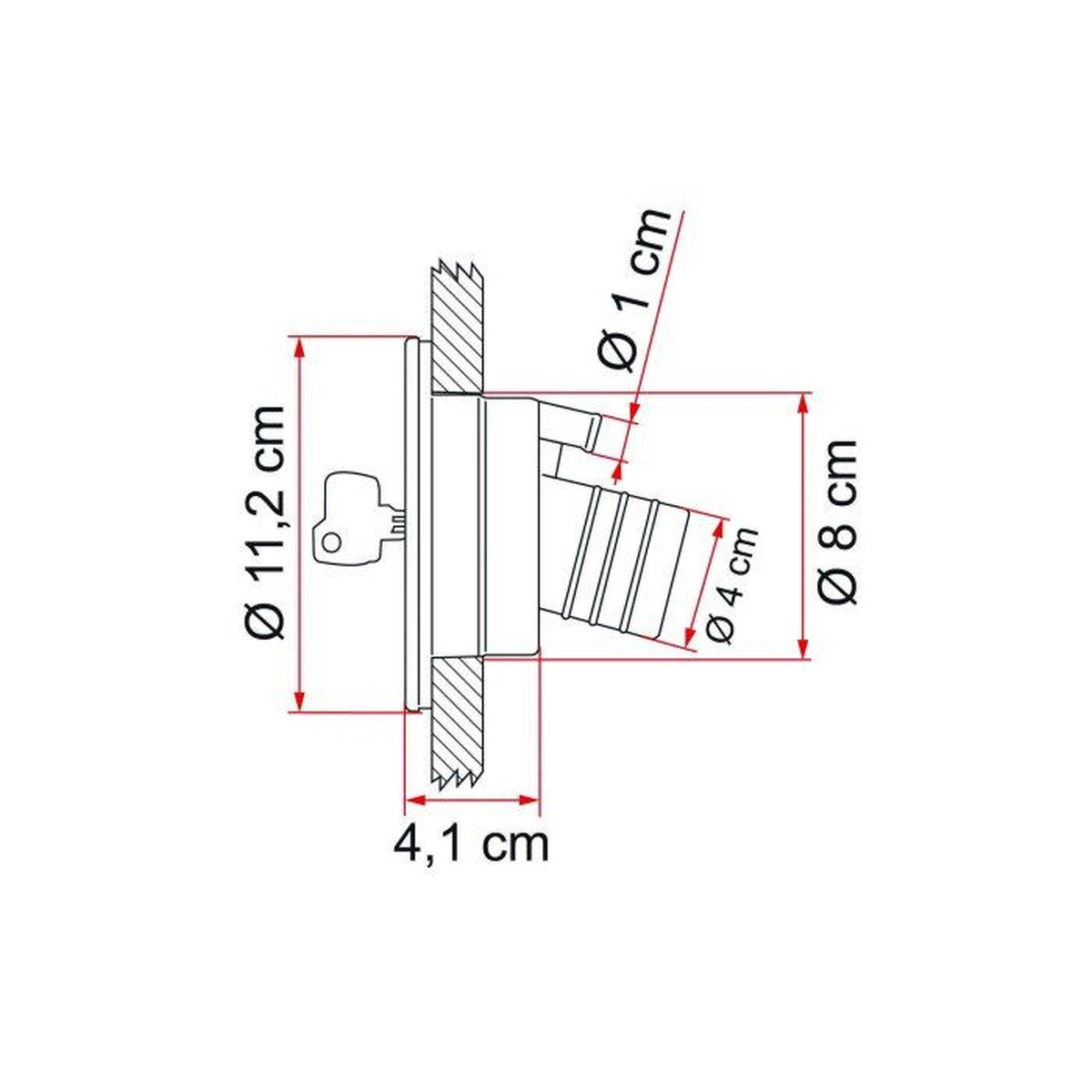 Fiamma Water Filler Cap Assembly White