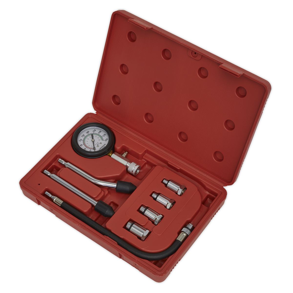 Sealey Petrol Engine Compression Testing Test Kit Tool 8pc