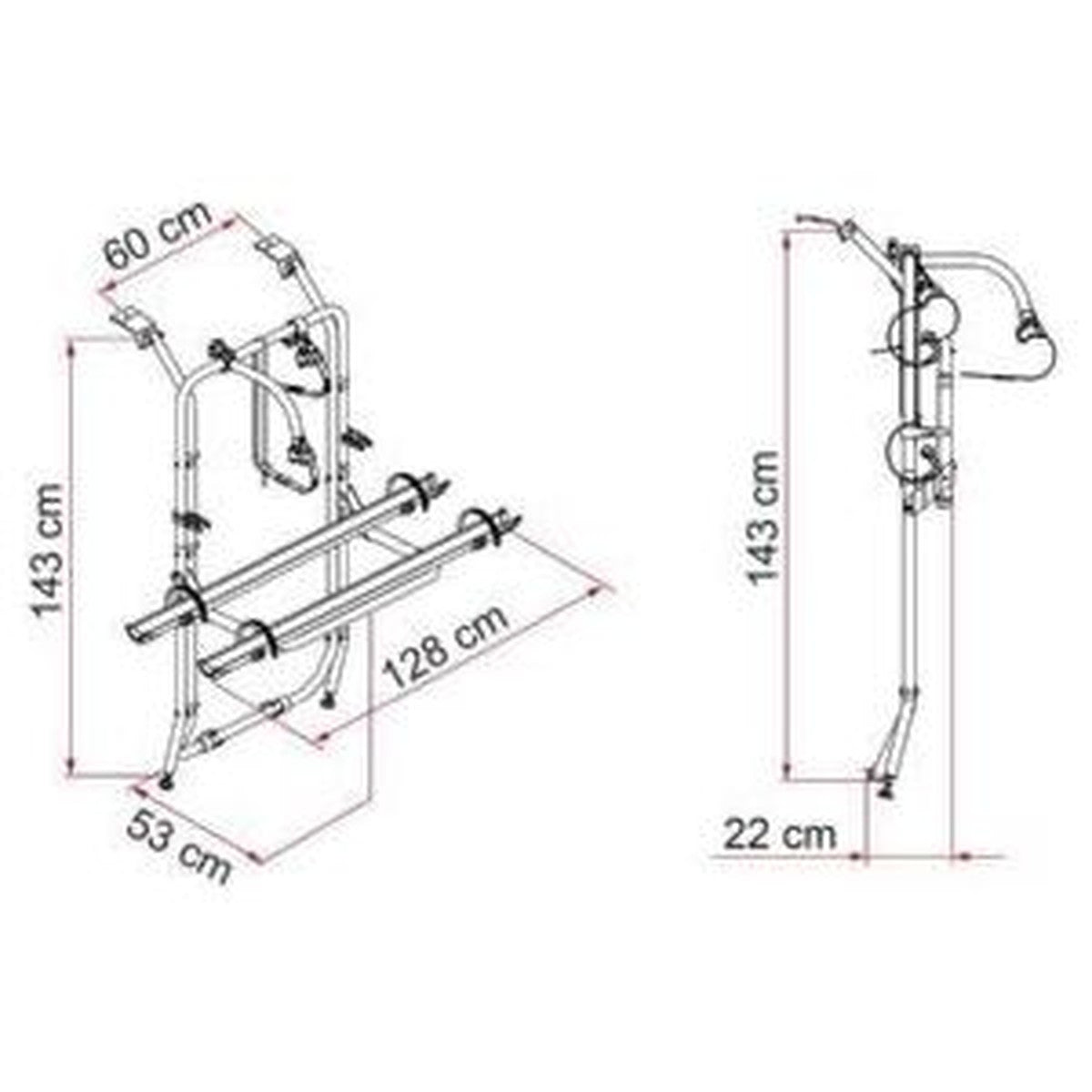 Fiamma Carry-Bike Vivaro/Trafic/Talento 02096-72-
