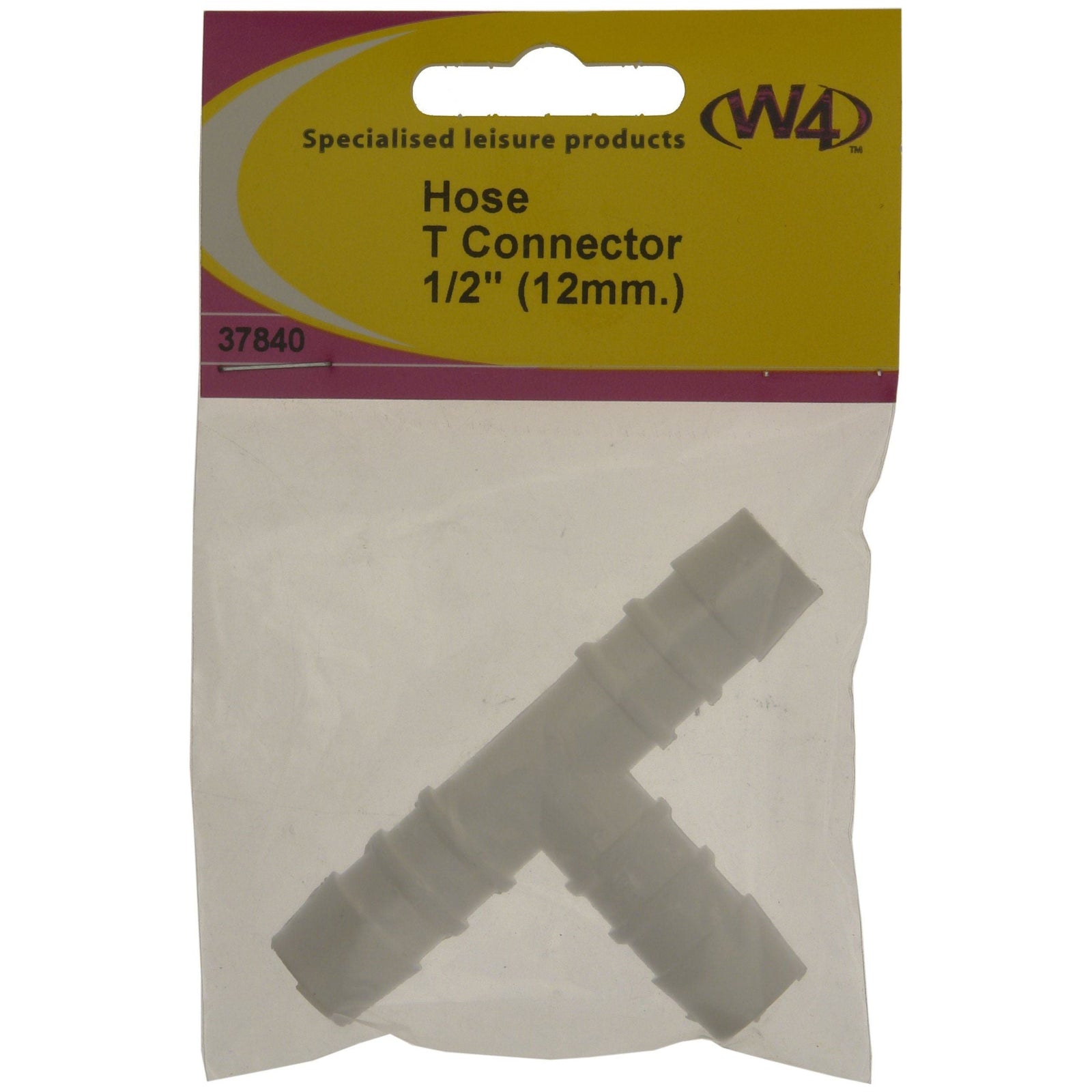 W4 T Hose Connector 1/2" 37840