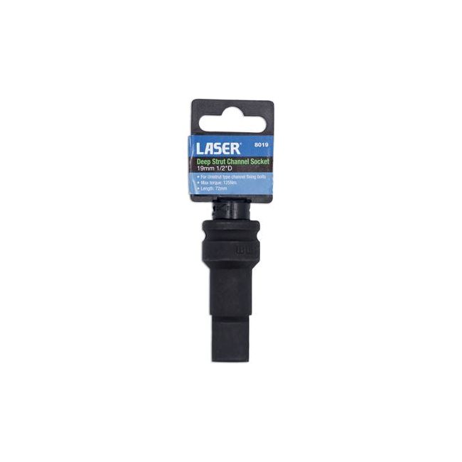 Laser Deep Strut Channel Socket 19mm 8019