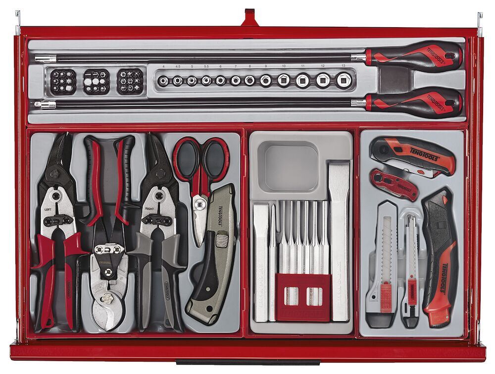 Teng Tools 53" PRO35™ Monster stack tool kit 1295 pieces red