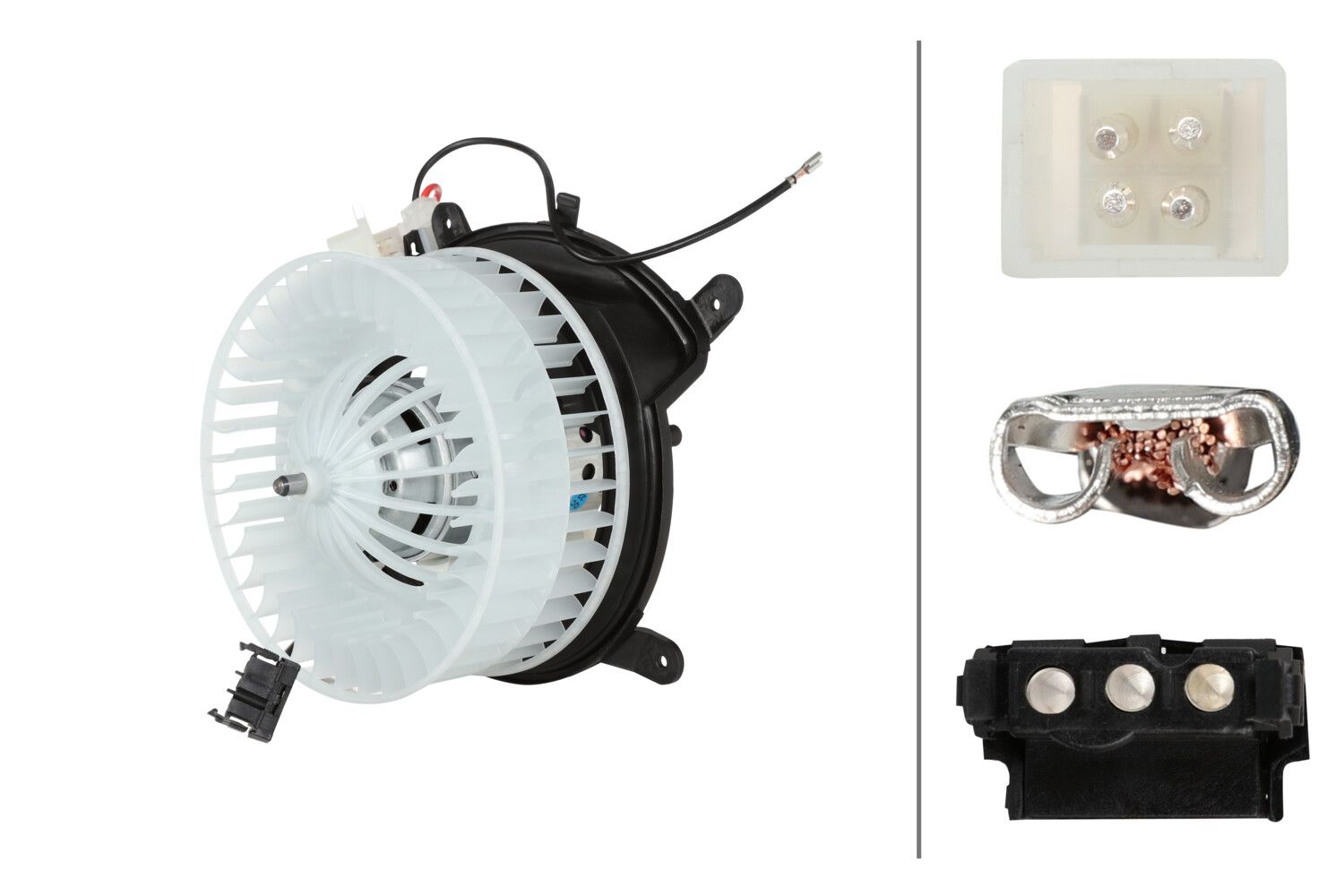 Hella Heater Blower Fan 8EW 366 400-731