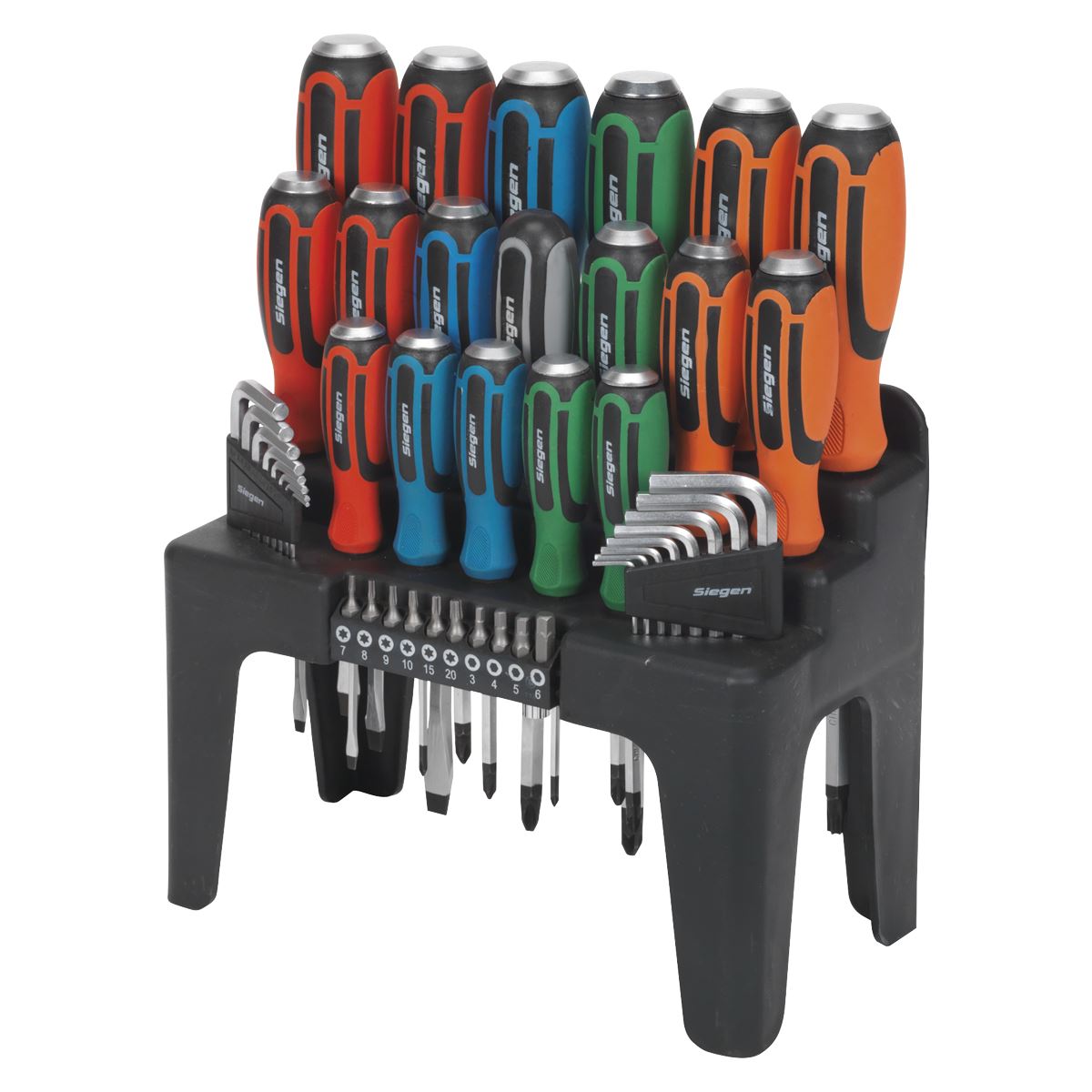 Seigen by Sealey Hammer-Thru Screwdriver, Hex Key & Bit Set 44pc S01106
