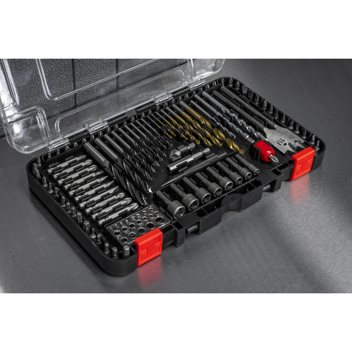 Sealey Drill & Bit Accessory Set 104 Piece AK47104