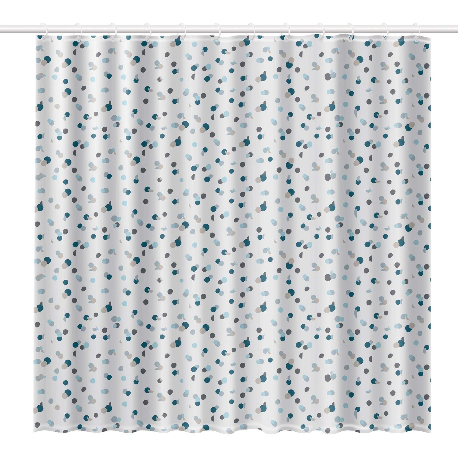 Shower Curtain White & Green Dot 234701